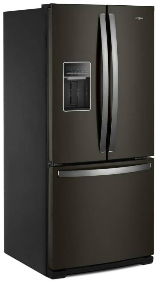 Whirlpool® 19.7 Cu. Ft. Fingerprint Resistant Black Stainless French Door Refrigerator-1