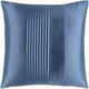 Surya Solid Pleated Denim 18"x18" Toss Pillow with Polyester Insert-0