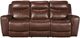 Signature Design by Ashley® Next Move Mahogany Power Reclining Sofa with Adjustable Headrest-1