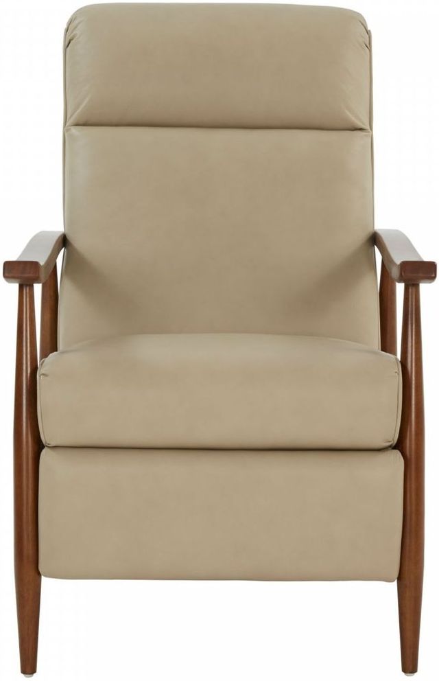 BarcaLounger® Hampton Shoreham Cream Leather Manual Recliner-3