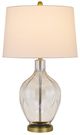 Cal® Lighting & Accessories Bancroft Antique Brass/Clear Table Lamp-1