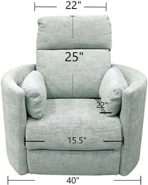 Parker House® Radius Windstream Power Swivel Glider Recliner-3