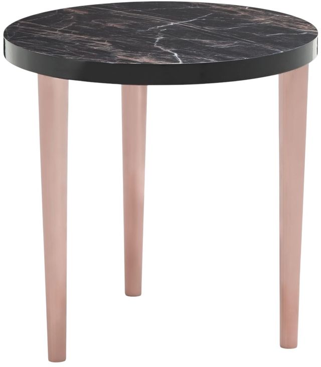 Michael Amini® Cloche Dark Bronze End Table-0