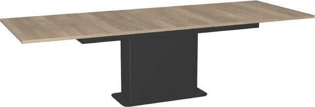 Amisco Customizable Lucarelli 108" Rectangular Extendable Table with 1" Birch Veneer Top and 1 Leaf-1