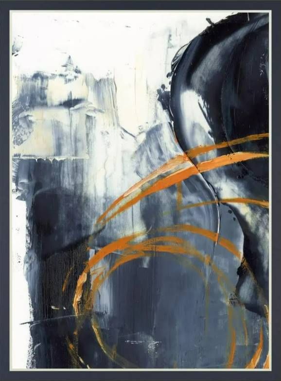 Classy Art Orange Rind I by Ethan Harper Mirrored Frame Wall Art-1