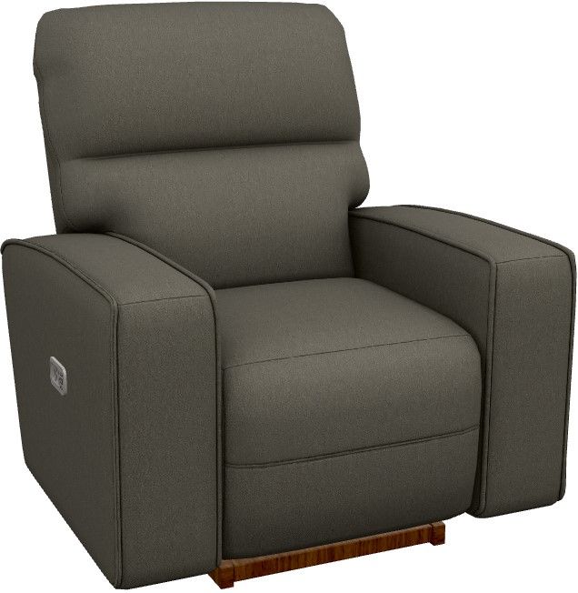 La-Z-Boy® Maddox Smoke Power Rocking Recliner with Headrest and Lumbar-0