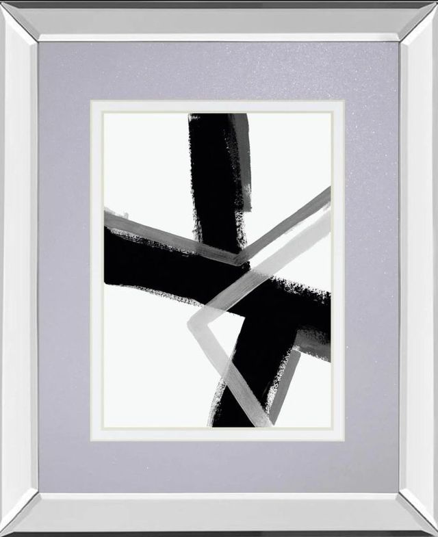 Classy Art Angular Pulse IV by June Erica Vess Mirror Framed Wall Art-0
