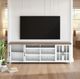 Legends Home Hampton Barnwood/Jasmin White 96" TV Console-1