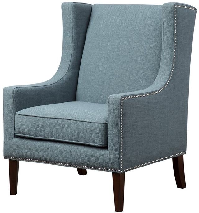 Olliix by Madison Park Blue Barton Wing Chair-0