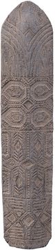A & B Home Deep Gray Tribe Shield Statue-0