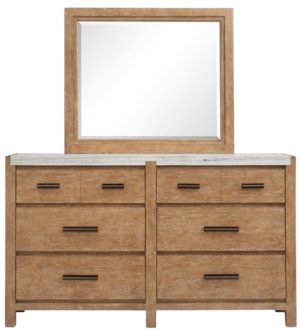 Magnussen Home® Plum Creek Brown Dresser and Mirror-2