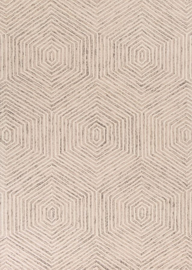 KAS Rugs Gramercy Ivory Honeycomb 5'x7' Rug-0