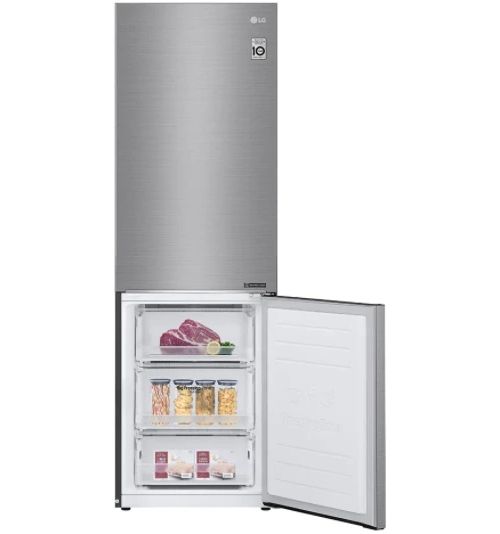 LG 11.9 Cu. Ft. Platinum Silver Counter Depth Bottom Freezer Refrigerator-3