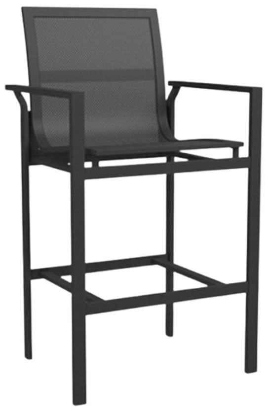 Homecrest™ Outdoor Living Customizable Allure Mesh Aluminum Outdoor Bar Stool-0