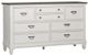 Liberty Furniture Allyson Park Two-Tone Charcoal/Wire Brushed White Dresser-1