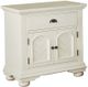 Elements International Brook White Nightstand-0