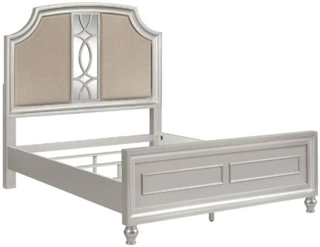 New Classic® Home Furnishings Reflections Matte Silver California King Panel Bed-0