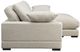 Moe's Home Collection Plunge 2-Piece Sahara L-Shaped Sectional and Reversible Chaise-2