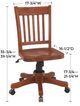 Whittier Wood® Furniture McKenzie Hawthorne Caffe Office Chair-2