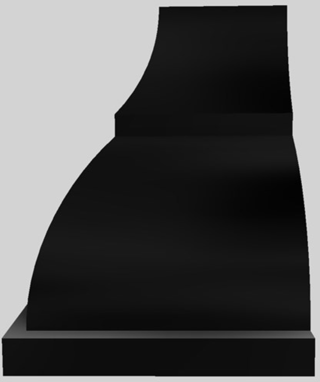 Vent-A-Hood® Designer Series 54" Black Wall Mounted Range Hood-3