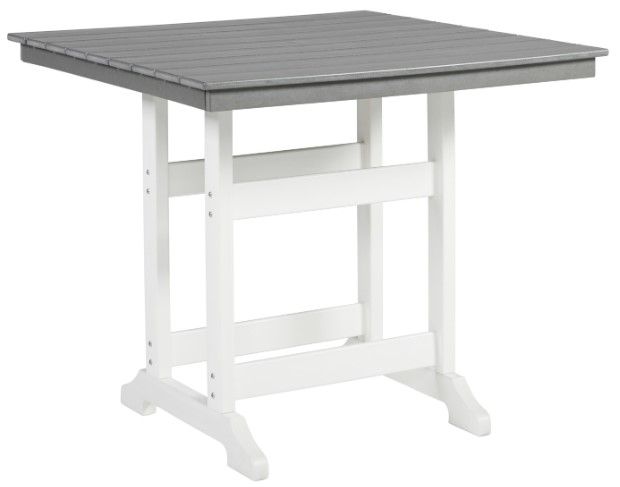 Signature Design by Ashley® Transville 3-Piece Gray/White Outdoor Dining Set-1
