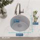 Elkay Quartz Classic® Greystone 18.13" Single Bowl Dual Mount Bar Sink-4