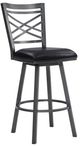 Armen Living Fargo Black 30" Bar Stool-0
