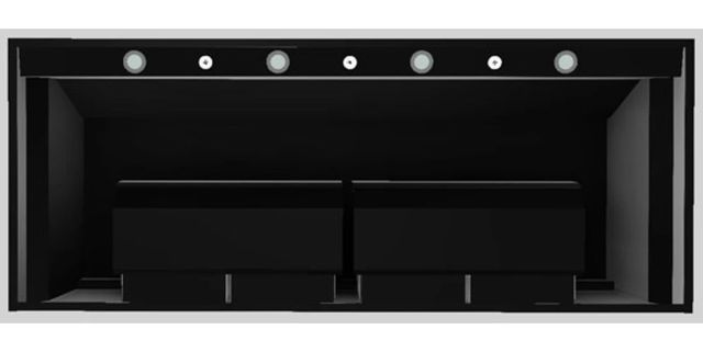 Vent-A-Hood® Designer Series 60" Black Wall Mounted Range Hood-3