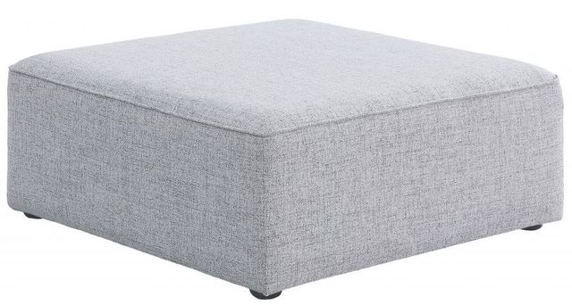 Meridian Furniture Cube Gray Modular Ottoman-0
