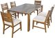 Jofran Inc. Sierrafina Sable Rectangular Dining Table with Brown Base-2