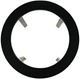 Jofran Inc. Urban Icon Glass Top Round Counter Table with Black Base-4