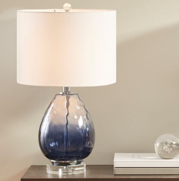 Olliix by Urban Habitat Borel Blue Table Lamp-2