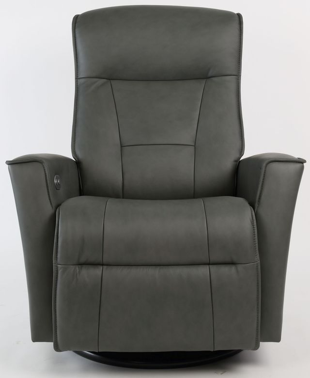Fjords® Relax Harstad Grey Large Dual Motion Swivel Recliner-1