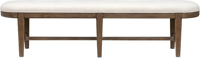 Magnussen Home® Westbourne Dark Umber Bench with Upholstered Seat-1