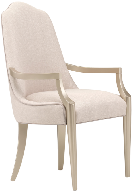 Michael Amini® Malibu Crest Pearl Arm Chair | Wood's Furniture