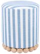 TOV Furniture Dex Blue Striped Ottoman-3