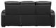 Homelegance® Fairway Black Double Power Reclining Sofa with Drop-Down Console-3