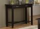 Handstone Customizable Demilune Expresso Rectangle 36"W Sofa Table with 2 Drawers-0