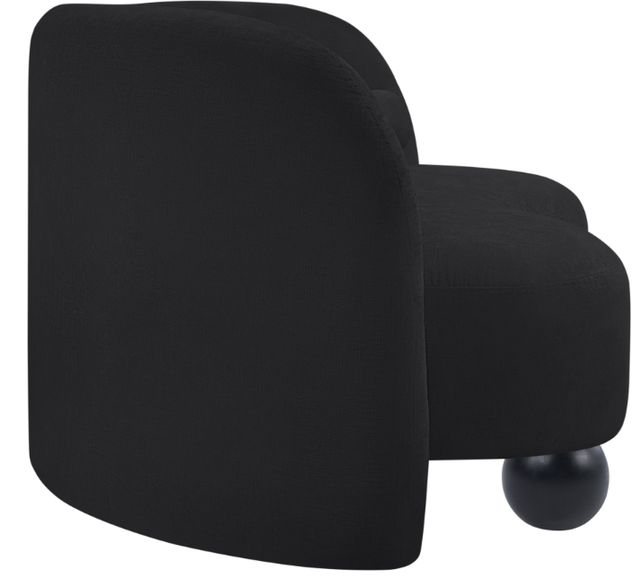 Meridian Furniture Daphne Black 64" Chenille Fabric Loveseat-3