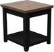 Legends Home Providence Bourbon End Table with Black Base-0