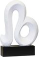 Harp & Finial® Leo Matte Black/Matte White Statue-0