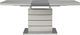 Homelegance® Glissand White Taupe Dining Table with Chrome Base -2
