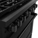 ZLINE 36" Black Stainless Steel Pro Style Gas Range-4