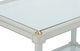 Chelsea House Conner Gray Cocktail Table with White Base-3