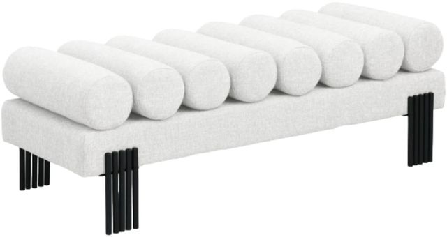 Meridian Furniture Akeela Cream Bench-0