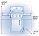 Napoleon Freestyle 365 3-Burner Black Freestanding Natural Gas Grill-4