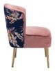 Zuo® Tina Pink, Gold & Foliage Print Accent Chair-2