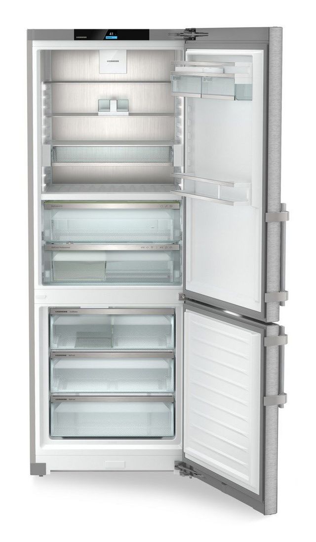 Liebherr 30 in. 16.8 Cu. Ft. SmartSteel Counter Depth Bottom Freezer Refrigerator-2