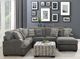 Emerald Home Berlin Gray Herringbone/Sanded Ottoman-1