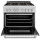 ZLINE 36" Satin Stainless Steel Pro Style Dual Fuel Range-1
